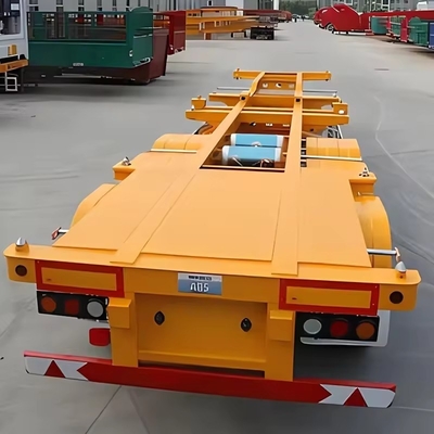 13500X3000X1550 mm Iron Lowbed Semi Trailer for Machinery Transport 13m Flatbed Trailer