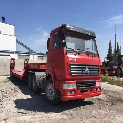 Low Bed Trailers 3 Axles 1820mm Tread Suitable for Heavy Big Equipment Transportation