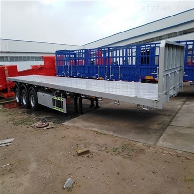 Customization 3 Axles Excavator Transport 60ton Used Lowbed Semi Trailers with 13t Axle