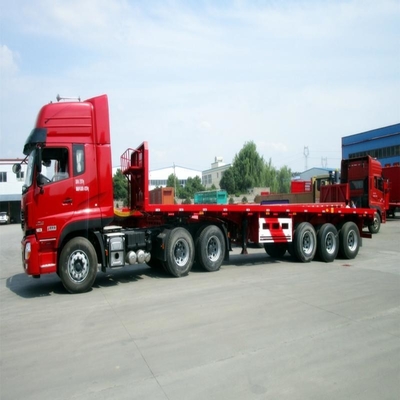 Customization 3 Axles Excavator Transport 60ton Used Lowbed Semi Trailers with 13t Axle
