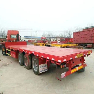 Tri-Axles Un-Removable Gooseneck 13m Lowbed Low Bed Semi Truck Trailer for Transportation