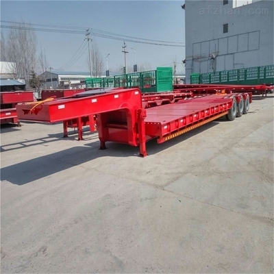 Multi-Axle Flatbed Low Bed Trailers Loader Flat Bed Truck Semi Trailer Tread 1820mm