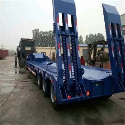 Multi-Axle Flatbed Low Bed Trailers Loader Flat Bed Truck Semi Trailer Tread 1820mm