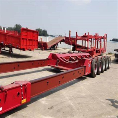 Multi-Axle Flatbed Low Bed Trailers Loader Flat Bed Truck Semi Trailer Tread 1820mm