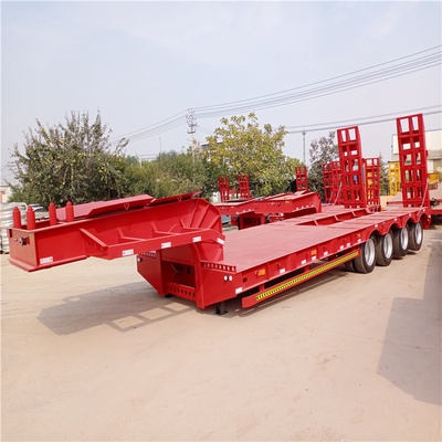 3 Year After-sales Service Heavy Duty Hydraulic 3 Axle 60 Ton Lowboy Semi Trailers