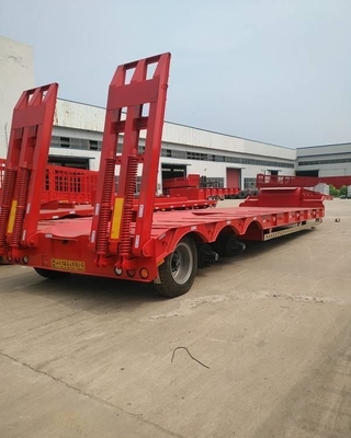 12 Tire Number 20FT 40FT 45FT Container Transport Flatbed Semi Trailer with Twist Lock