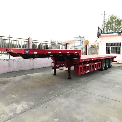 Heavy Duty Flatbed Mafi Semi Trailer with Mac Pherson Type Suspension and Low Chassis