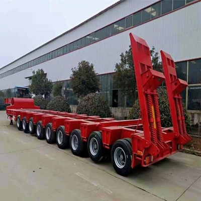 Heavy Duty Flatbed Mafi Semi Trailer with Mac Pherson Type Suspension and Low Chassis