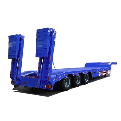 3-Axis Low Flat Bed Semi Trailer Container Cargo Semi Trailer for Container Transport