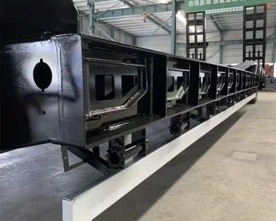 3 Axle 60 Ton Lower Deck Flat Deck Low Bed Semi-Trailer for Heavy Duty Transportation