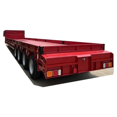 60-80 Ton Low Flatbed Trailer Semi-Trailer with Light Duty Grade and 1820mm Tread