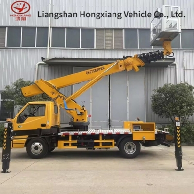 32m Single-Row Telescopic Boom Aerial Work Vehicle with Small Flying Arm Weichai Engine