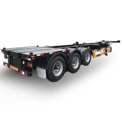 Dual Line Braking System EHL9400TJZ40 3 Axles 40 FT Flatbed Skeleton Semi Truck Trailer