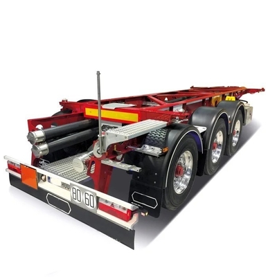 Dual Line Braking System 3-Axle 40-Foot Container Transport Skeleton Trailer Semi-Trailer