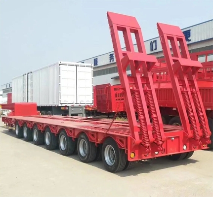 Heavy Load 50t-60t 3/4 Axles Lowboy/Low Deck/Platform/Loader for Excavators Transport