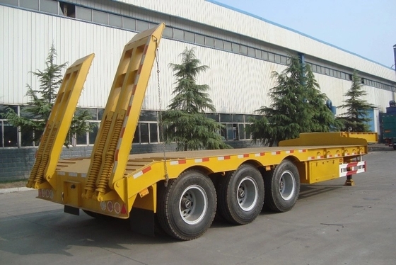 Heavy Load 50t-60t 3/4 Axles Lowboy/Low Deck/Platform/Loader for Excavators Transport