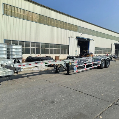 20 40 Foot Skeleton Container Trailer Semi-Trailer with Dual Line Braking System
