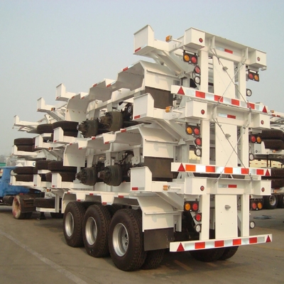 20 40 Foot Skeleton Container Trailer Semi-Trailer with Dual Line Braking System