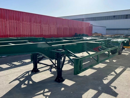 20FT Container Skeleton Semi-Trailer with Medium Duty 5.5 Tons Truck Trailer Chassis