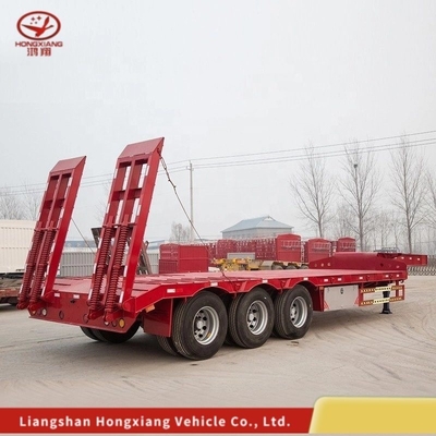 Customization 80 Ton Gooseneck Low Loader/Lowbed/ Lowboy Low Bed Trailer with 3 Axles