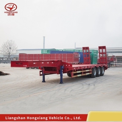 Customization 80 Ton Gooseneck Low Loader/Lowbed/ Lowboy Low Bed Trailer with 3 Axles