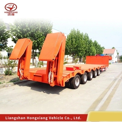 Customization 80 Ton Gooseneck Low Loader/Lowbed/ Lowboy Low Bed Trailer with 3 Axles