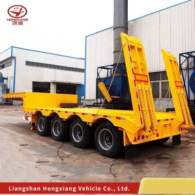 Customization 80 Ton Gooseneck Low Loader/Lowbed/ Lowboy Low Bed Trailer with 3 Axles