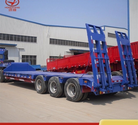 Customization 80 Ton Gooseneck Low Loader/Lowbed/ Lowboy Low Bed Trailer with 3 Axles
