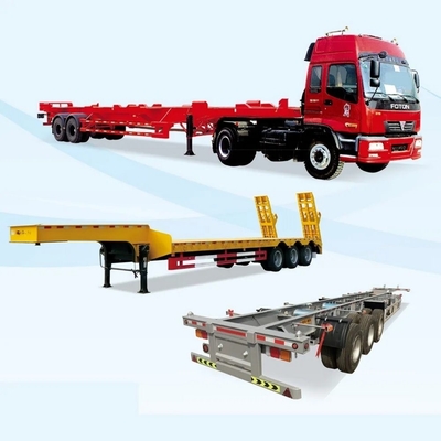 Dual Line Braking System Immobilize Design Semi-Trailer for 20/40/45 FT Containers