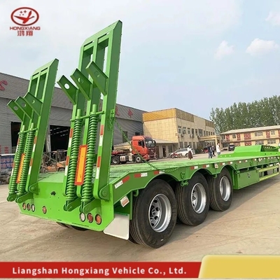 Gooseneck Low Bed Loader 30t Lowbed Flat Deck Semi Trailers with Light Duty Grade