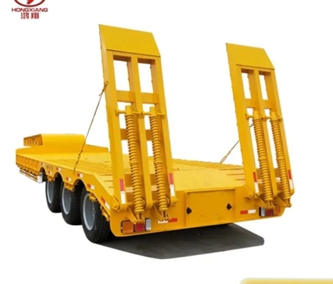 Gooseneck Low Bed Loader 30t Lowbed Flat Deck Semi Trailers with Light Duty Grade