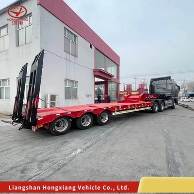 Gooseneck Low Bed Loader 30t Lowbed Flat Deck Semi Trailers with Light Duty Grade