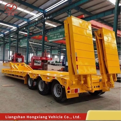 Gooseneck Low Bed Loader 30t Lowbed Flat Deck Semi Trailers with Light Duty Grade