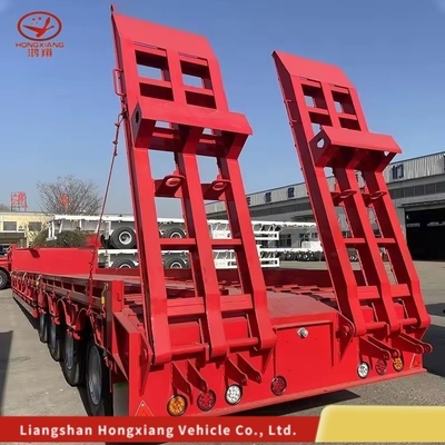 Gooseneck Low Bed Loader 30t Lowbed Flat Deck Semi Trailers with Light Duty Grade