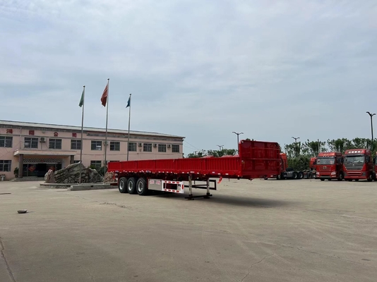 Light Duty 3 Axis Flat Container and Bulk Multi-Purpose Truck Semi-Trailer with 1