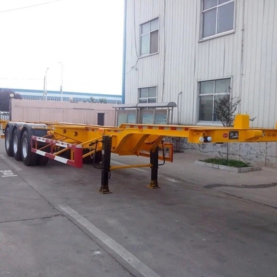 20-Foot Skeleton Chassis Dump Semi-Trailer with Immobilize Function and 12 Twist-Lock