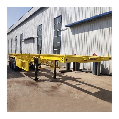 20-Foot Skeleton Chassis Dump Semi-Trailer with Immobilize Function and 12 Twist-Lock