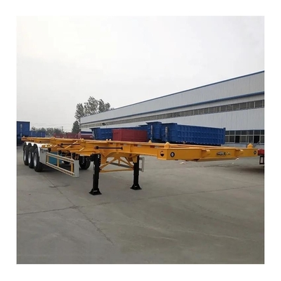 20-Foot Skeleton Chassis Dump Semi-Trailer with Immobilize Function and 12 Twist-Lock