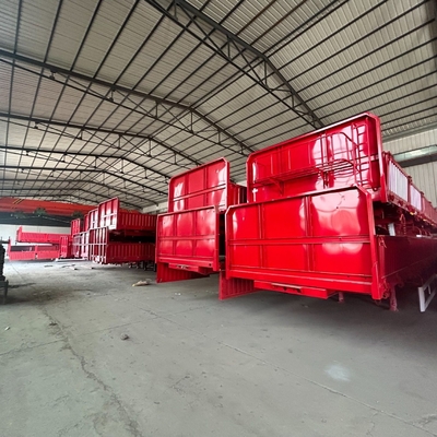 ABS Anti-lock Braking System 60 Tons Bulk Cargo Multi-Function Side Wall Semi-Trailer