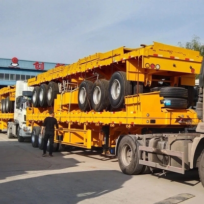 Self-dumping 3 Axis Light Duty Cargo Transport Semi-Trailer with Side Wall Fence