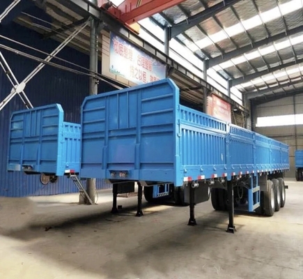 Not Self-dumping 3-Axis Sidewall Semi-Trailer for 40-100 Tons Bulk Cargo Transport
