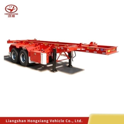 20FT 40FT Skeleton Semi Trailer with 8/12/16 Tire Number and ABS Anti-lock Braking System