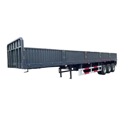 Carbon Steel 3 Axles 13m 40ton Removable Side Wall Fence Cargo Semi Truck Trailer