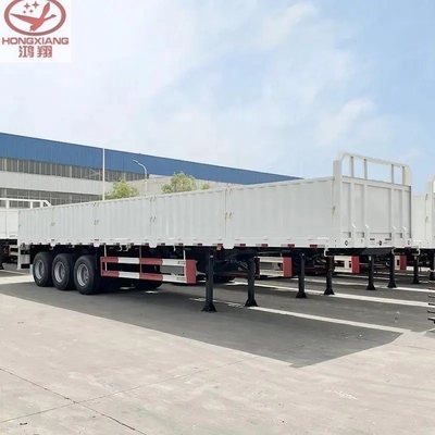 High Wall Fence Truck Semi Livestock Trailer with 3 Axles 50 Tons Bulk Cargo Cattle Transport