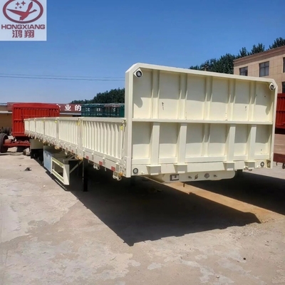 12 Wheelers Bulk Cargo Side Tipper Dump Trailer with Cross Arm Suspension