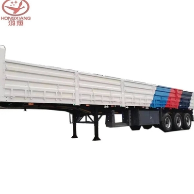 Customization 3 Axle Flatbed Trailer with Long Side Wall/Sidewall Cargo Semi Trailer