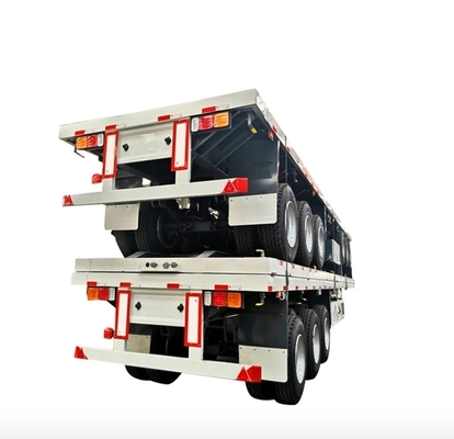 1 Year After-sales Service 3 Axles Skeleton Chassis Truck Container Flatbed Trailer