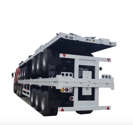 1 Year After-sales Service 3 Axles Skeleton Chassis Truck Container Flatbed Trailer
