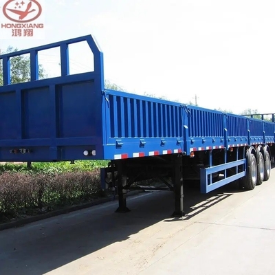 50 Tons 60 80t Curtain Side Wall Semi Truck Cattle Livestock Fence Cargo Trailer 3 4axles 40FT