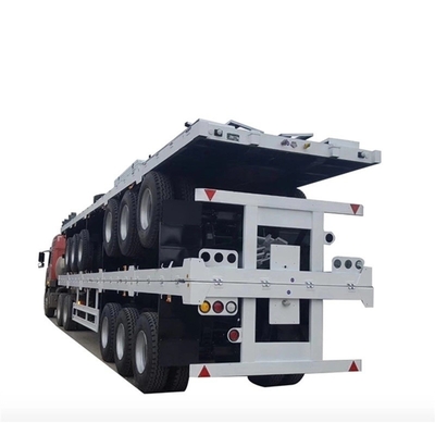 ABS Anti-lock Braking System 3-Axis Skeleton Container Semi-Trailer for Medium Duty